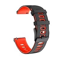 20 22mm Soft Silicone WatchBand for Xiaomi GTS 3 Strap Replacement Bracelet WristStrap for Huami Amazfit GTS 3 Pro (Color : Black Green, Size : for Amazfit GTS 3)