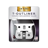 Andis 04720 T-Outliner Ceramic Replacement Blade for T-Outliner, GTO, GO, GTX, Close Cutting, Silver