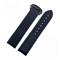 20mm 22mm Rubber Silicone Watch Bands For Omega Seamaster 300 speedmaster Strap Watchband Men's watch Accessories