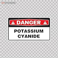 Vinyl Sticker Decals Safety Sign Potassium Cyanide Sports Bike (6 X 3,35 In. ) Fully Waterproof Printed vinyl sticker