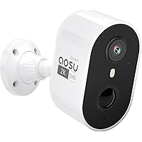 2K Security Cameras Wireless Outdoor, Battery Powered for Home Security Cameras with PIR Human Motion Detection, Full-Color Night Vision, Spotlight & Siren, 2-Way Audio, 2.4GHz WiFi, Waterproof