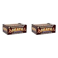 HEATH Chocolatey English Toffee Candy Bars, 1.4 oz (18 Count) (Pack of 2)