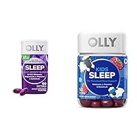 OLLY Sleep Bundle with Ultra Strength Softgels, 10mg Melatonin, and Kids Gummies, 0.5mg Melatonin, Occasional Sleep Support