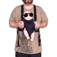 Costume Agent Hangover Baby Carlos Doll Carrier and Glasses Halloween Costume Cosplay Accessory Multicolor
