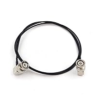 3G 75Ohm HD SDI Cable Male HD SDI Extension Cable for BMCC BMPC Hyperdeck Cameras Video Cable (Right Angle to Right Angle, 30cm=0.98ft)
