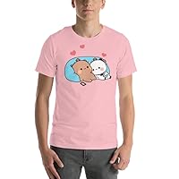 Unisex Cozy Dreams: Bubu and Dudu Peach & Goma Kawaii Japanese Cartoon T-Shirt