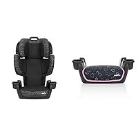 Evenflo GoTime LX Booster Car Seat (Chardon Black) & GoTime No Back Booster Car Seat (Amore Pink)
