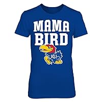 Kansas Jayhawks T-Shirt - Mama Bird - Premium Women's Tee/Royal/S