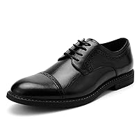 Temeshu Men's Oxfords Lace Up Casual Dress Shoes Classic Formal Modern Business Shoes DS08