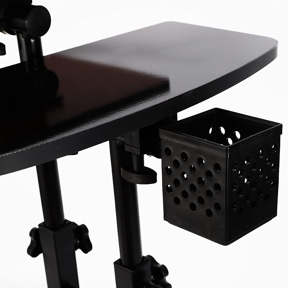 CNCEST Tattoo Workstation,Portable Tattoo Table Hair Salon Tray Adjustable Height Rolling Tattoo Supplies and Equipment Stand