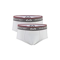 McDavid 9120 Classic Brief w/ Cup Pocket 2 Pack, Youth & Peewee