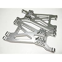 Aluminum Front or Rear Lower Arms-1PR Set Silver for HPI#85238 HPI 1/8 Savage Flux X XL 4.6 5.9
