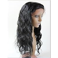Junhair Full Lace Human Hair Wigs For Black Women European Virgin Human Hair Body wave Color #1 (trademark:DaJun)