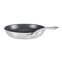 VIKING Culinary Professional 5-Ply Stainless Steel Nonstick Fry Pan, 10 Inch, Ergonomic Stay-Cool Handle, Dishwasher, Oven Safe, Works on All Cooktops including Induction