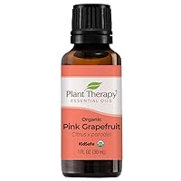 Plant Therapy Organic Pink Grapefruit Essential Oil 30 mL (1 oz) 100% Pure, Undiluted, Therapeutic Grade