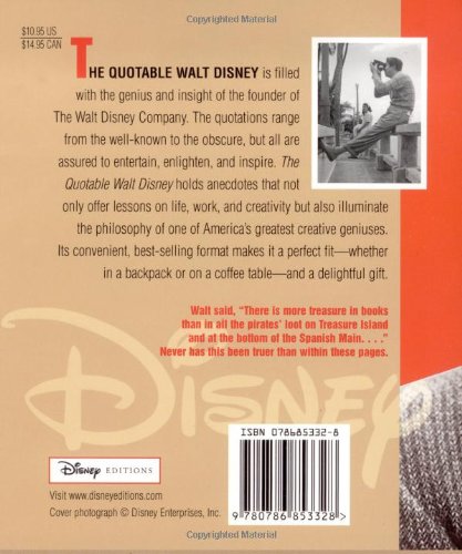 Quotable Walt Disney (Disney Editions Deluxe)