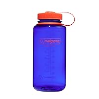 Nalgene Water Bottle - Lightweight Sustain Tritan BPA-Free Shatterproof Bottle for Backpacking, Hiking, Gym, 32 OZ, Wide Mouth, Periwinkle