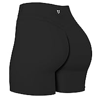 TomTiger Yoga Shorts for Women Tummy Control High Waist Biker Shorts Exercise Workout Butt Lifting Tights Women's Short Pants