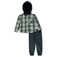 DKNY Boys' 2-Piece Joggers Set Outfit - green/multi, 2t