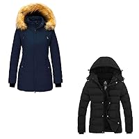 wantdo Women's Winter Warm Long Parka Large Women's Warm Coats Large
