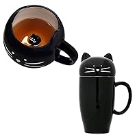 Koolkatkoo Cute Ceramic Cat Coffee Mug 12 oz Cat Lovers Kitty Tea Mugs Gifts for Women Girls