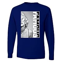 Wild Bobby Marilyn Famous Savage Rockstar Famous People Mens Long Sleeve Shirt
