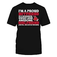 FanPrint Central Missouri Mules - I'm A Proud Boyfriend of an Awesome Girlfriend T-Shirt