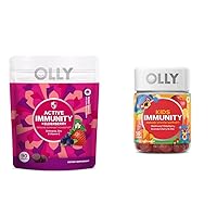 OLLY Immunity Gummy Elderberry Zinc Vitamin C 90 Count Kids Immunity Gummy Wellmune Elderberry Vitamin C Zinc Cherry 50 Count