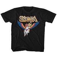 Masters of The Universe TV Series She-Ra & Swiftwind Black Toddler T-Shirt Tee