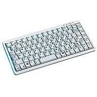 CHERRY Compact Keyboard G84-4100, French layout, AZERTY keyboard, wired keyboard, compact design, ML mechanics, light grey