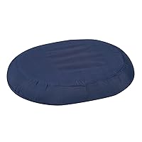 Seat Cushion Donut Pillow and Chair Pillow for Tailbone Pain Relief, Hemorrhoids, Prostate, Pregnancy, Post Natal, Pressure Relief and Surgery, 18 x 15 x 3, Navy
