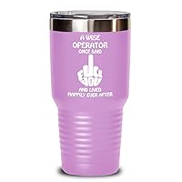 Operator Rude 20 oz 30 oz Insulated Tumbler Fuck Off Adult Dirty Humor, Gift For Coworker Leaving Curse Word Middle Finger Cup Swearing Appreciation