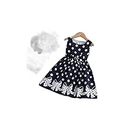 Kids Little Girls' Dress Sundress Polka Dot School Causal Lace Trims Print White