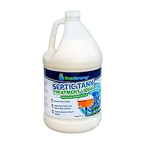 Septic Tank Treatment -1 Gallon Professional Grade Liquid | Live Bacteria & Enzyme Formula - Erase Septic Odor & Prevent Septic Backups
