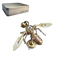 whisperer 3D Metal Puzzles, Steampunk Mechanical Metal Model Kit, DIY Little Bee Model, Creative Desk Decorations, Birthday Gifts for Adults, Children, 158Pcs
