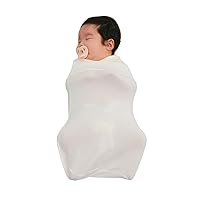 Konny Newborn Swaddle Pouch | Soft & Breathable Baby Sleepwear(0-3 Months) | Swaddles for Newborns, Nursery Swaddling Blankets (Cream)