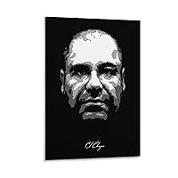 AAHARYA El Chapo Poster Mexican Drug Lord Portrait Canvas Print Art (4) Canvas Painting Wall Art Poster for Bedroom Living Room Decor 20x30inch(50x75cm) Frame-style