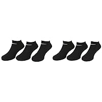 Nike Kids Young Athletes No Show Socks Black 6 Pairs Size
