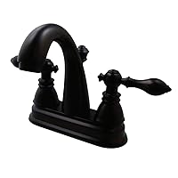 Kingston Brass FSY5615ACL American Classic Two Handle 4-inch Centerset Lavatory Faucet, Oil Rubbed Bronze