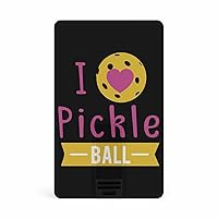 I Love Pickle Sports Ball Card USB Flash Drive 32G/64G Business 2.0 Memory Stick Credit High Speed USB Drives Accessories