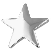 PinMart's Classic Shiny Silver Star Lapel Pin Employee Student Recognition Gift