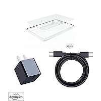 Amazon Fire HD 8 tablet (2022 Release) Bundle: Includes Made for Amazon Clear Case + Glass Screen Protector & Made For Amazon 15W Type-C Wall Charger with USB-C Cable