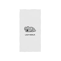 ALAZA Microfiber Gym Towel Cute Lazy Koala, Fast Drying Sports Fitness Sweat Facial Washcloth 15 x 30 inch