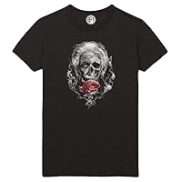 Einstein Goth Skull Printed T-Shirt
