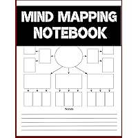 Mind Mapping Notebook: Blank Mind Map Templates for Organizing Thoughts, Improving Memory, and Boosting Creativity