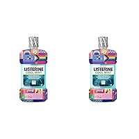 Listerine Cool Mint Antiseptic Mouthwash to Kill 99% of Germs That Cause Bad Breath, Plaque and Gingivitis, Cool Mint Flavor, Special Care with Pride Packaging, 1 L (Pack of 2)
