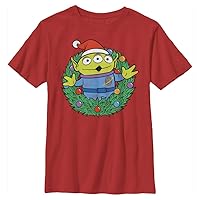 Disney Pixar Toy Story Alien Christmas Wreath Boys T-Shirt