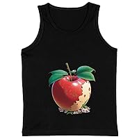 Apple Print Kids' Jersey Tank - Fruit Sleeveless T-Shirt - Printed Kids' Tank Top
