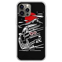 Compatible with iPhone SE 2020/7/8 Case Skyline Japanese GTR Car 34 Collection Protective Flexible Soft TPU Clear Phone Case Cover Cool Design