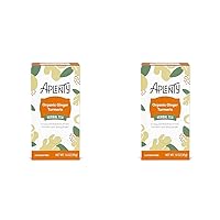 Amazon Brand, Aplenty Organic Ginger Turmeric Herbal Tea Bags, 1.6 Oz (20 Ct) (Pack of 2)